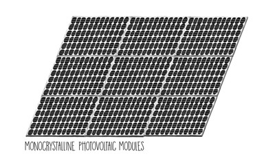 Photovoltaik Module - monokristallin - Anlagensystem - 209369714