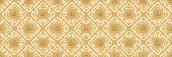 seamless damask wallpaper - royal background
