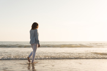 Woman at the beach