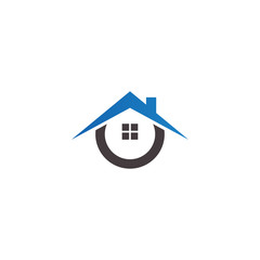 Real estate house logo icon design template