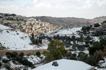 Snow in Jerusalem