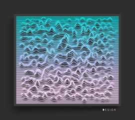 Abstract wavy background. Dynamic effect. Futuristic vector illustration.