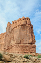 Delicate rock formations in Arches National Park, USA