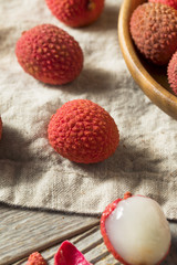 Raw Red Organic Lychee Fruit