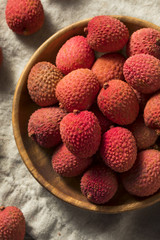Raw Red Organic Lychee Fruit