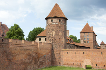 Fototapeta na wymiar Malbork Castle Walls