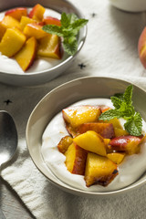 Homemade Sweet Peaches and Cream