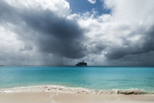 Rainy Clouds In Caribbean