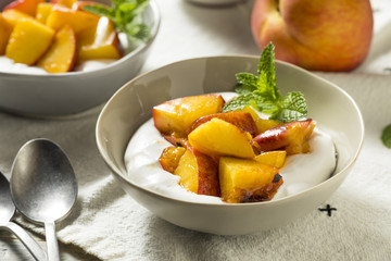 Homemade Sweet Peaches and Cream