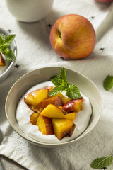 Homemade Sweet Peaches and Cream