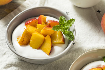 Homemade Sweet Peaches and Cream
