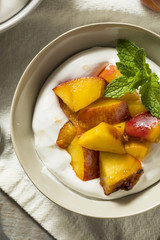 Homemade Sweet Peaches and Cream