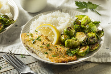Homemade White Fish Filet Dinner