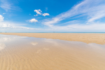 Fototapeta na wymiar Tropical beach Sea,Sand and summer day
