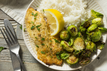 Homemade White Fish Filet Dinner