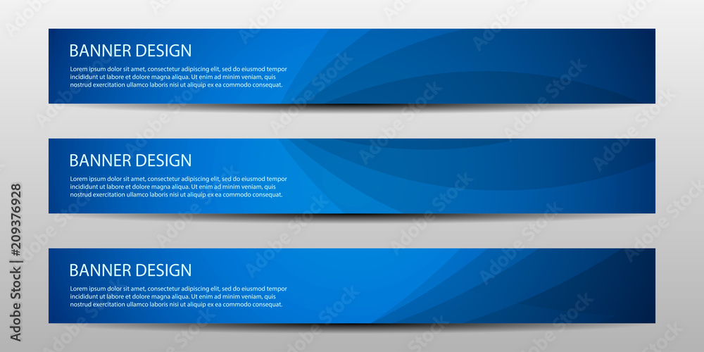 Wall mural banner with geometric abstract background. vector illustration
