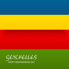 Obraz premium Seychelles Independence Day .