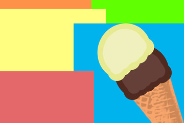 An illustration of ice cream