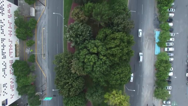 Traffic Aerial Drone Footage