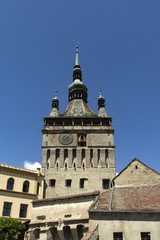 Fototapeta na wymiar The Clock Tower of Sighioara