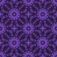 creative geometric ornament on color background. Seamless vector illustration. For interior design, wallpaper