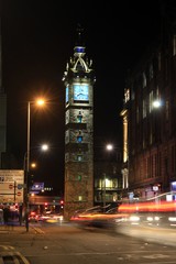 Fototapeta na wymiar Glasgow Cross by night.