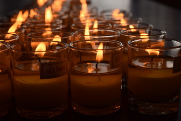 the candle in line