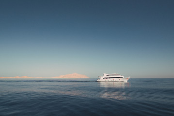 Luxury yacht at the Red sea
