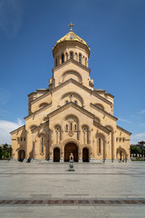 Fototapeta na wymiar Imposing Holy Trinity Cathedral, Tbilisi, Georgia