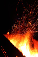 Sparkling bonfire