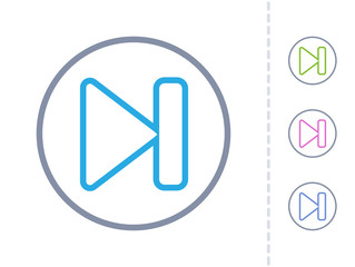 End - Round Stroke Buttons