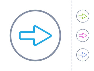 Forward - Round Stroke Buttons