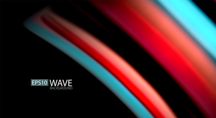 Blur color wave lines abstract background