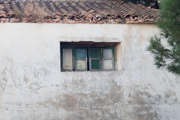 Obraz premium window of left house