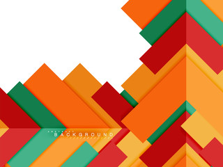 Multicolored abstract geometric shapes, geometry background for web banner