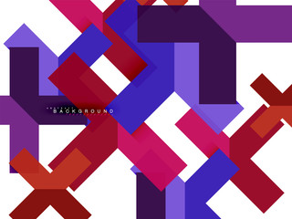 Multicolored abstract geometric shapes, geometry background for web banner