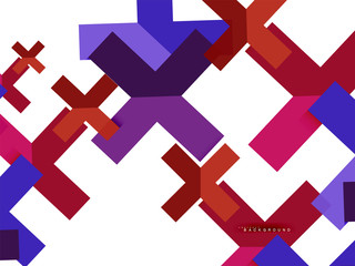 Obraz premium Multicolored abstract geometric shapes, geometry background for web banner