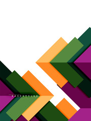 Multicolored abstract geometric shapes, geometry background for web banner