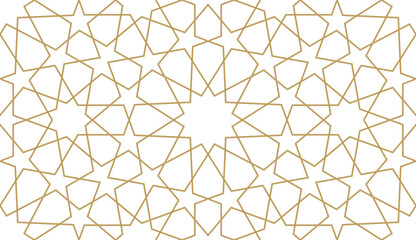 Seamless pattern in authentic arabian style
