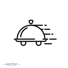 food delivery icon vector
