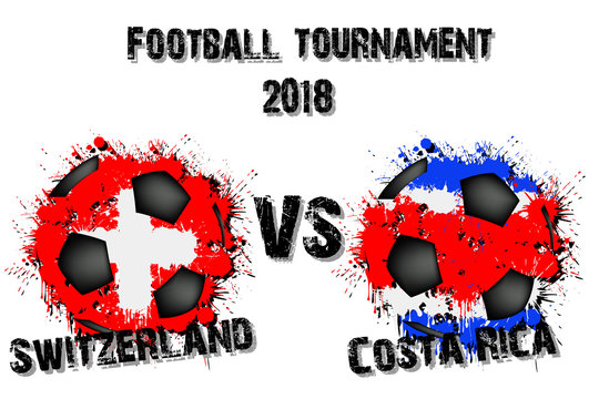 Soccer game Switzerland vs Costa Rica
