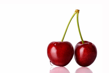 cherry on the background