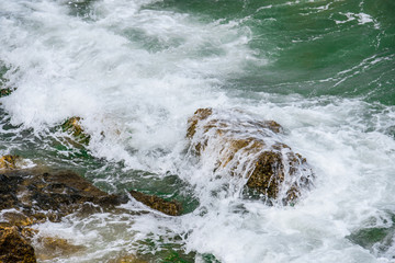 Splash water of sea wave