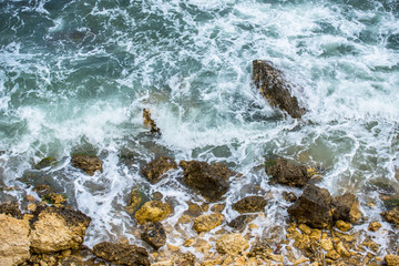 Splash water of sea wave