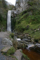 waterfall in the mountains
