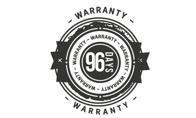 96 days warranty icon stamp guarantee