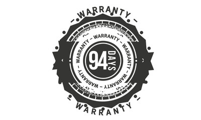 94 days warranty icon stamp guarantee
