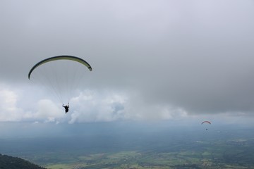 sky, parachute, paragliding, paraglider, sport, fly, flying, extreme, blue, freedom, air, gliding, adventure, skydiving, flight, glider, activity, sports, clouds, paraglide, parachuting, high, wind, f