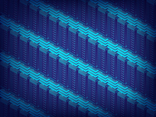 Obraz premium Technology background. Cloud data center with hosting servers