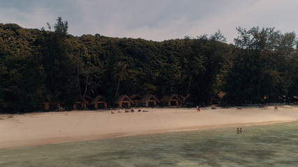 Island KO-HE in Thailand, shooting from a quadrocopter.